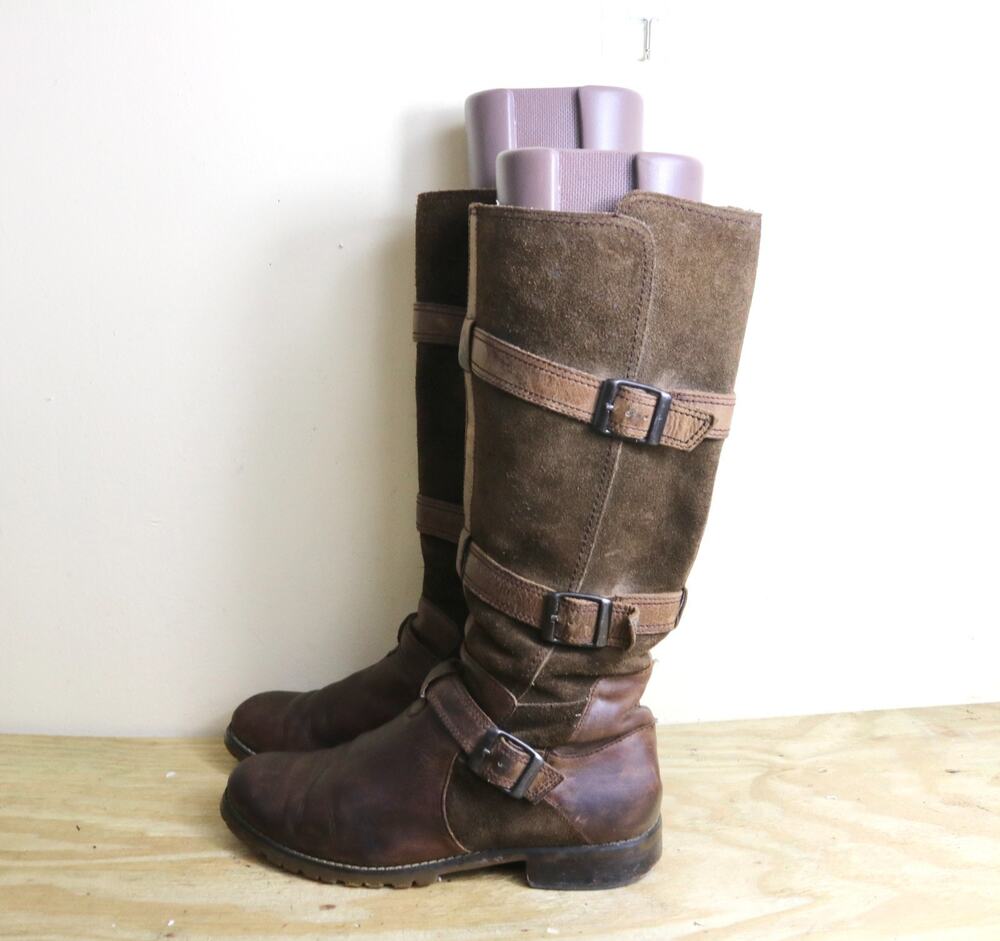 Ariat Boots Womens 10B Brown Suede Leather Highland Riding Equestrian Boho Tall